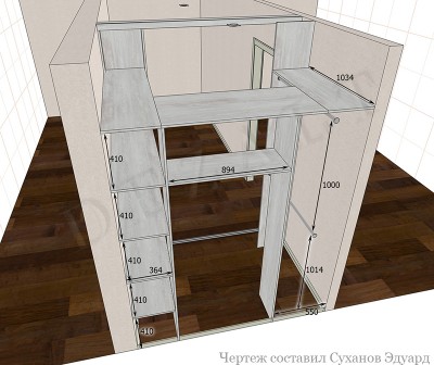 Гардеробная в прихожую