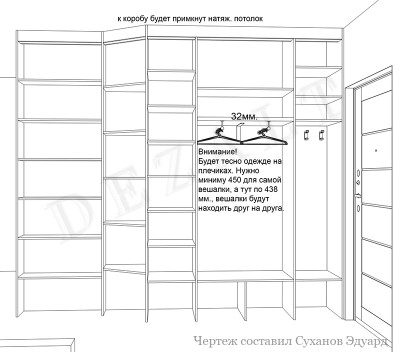 Распашной шкаф в прихожую